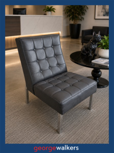 Reception: CHAIR – RECEPTION – BUTTON BACK – BLACK – PR6827