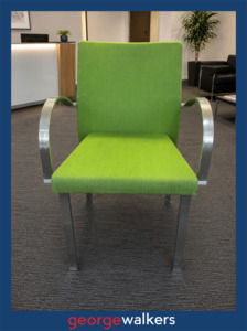Reception: RECEPTION CHAIR – SEGIS BARTOLI DESIGNER – GREEN – RRP $700+ – PR6813