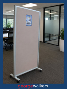 Partition - Mobile Display - 1800 x 1200mm - Beige - N80571
