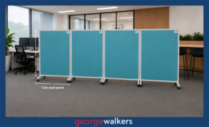 Partition - Mobile Display - 1500 x 1200mm - Green - N80289