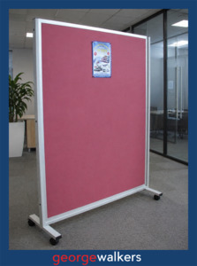 Partition - Mobile Display - 1500 x 900mm - Red - N80502