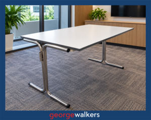 All: Table - Connecta - Modular - Grey melteca - Chrome frame - PR7063