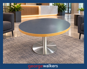 Coffee table - UFL - Round - Chrome pedestal base - PR7046