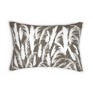 Products: Beige and White Lumbar Pillow Coastal Sand Dune White Pampas Grass Silhouettes Georgie & Lexy