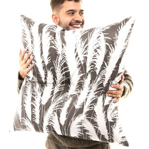 Products: Beige White Square Floor Pillow Coastal Sand Dune White Pampas Grass Silhouettes Georgie & Lexy