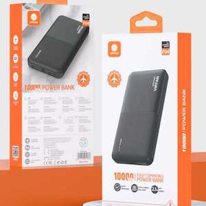 Vape Accessories: 10000 mAh Power Bank with 2.1A Fast Charger, 2 USB Output Port, Type-C Input