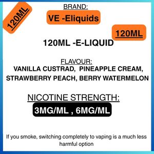 E Liquids: VE- E-Liquids- 120ml - 6mg/ml