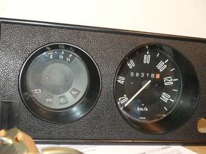 VW T2B Bay window Gauge Cluster Panel KM 1967 - 1979