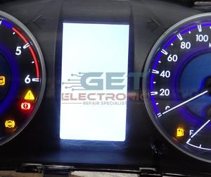 Repair Instrument Clusters Dash Boards Repairs: Toyota Hilux Cluster Center Screen White -