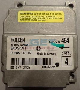 Holden SRS Airbag Module Reset / Repair - Bosch 0 285 001 112