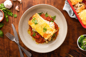 Main Dishes: Pumpkin, spinach and ricotta lasagne