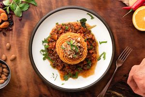 Main Dishes: Moroccan lamb shepherds pie