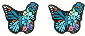 Needle Stoppers - Blue Butterflies