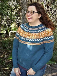 Amikihia Knits: Amikihia Knits - Autumn Flowers Sweater