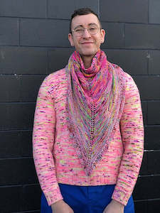 Three Skein Faded Triangle - EBEforever designs - PDF PATTERN