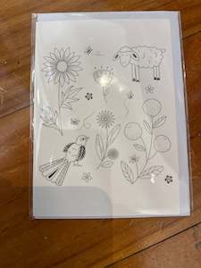 Gift Cards: Gift Card - Flowers and Sheep