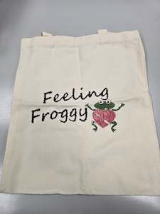 Bags And Pouches: Tote Bag - Feeling Froggy