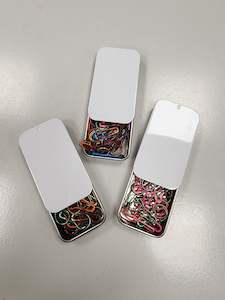 Stitch Markers - White Tin