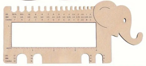 Gauges And Rulers: Gauge Tool - Needle/Hook and Swatch Gauge
