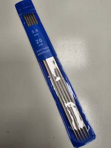 Double Pointed Needle Sets: Double Pointed Needles - 3.5mm - 7.9" (20cm) Metal