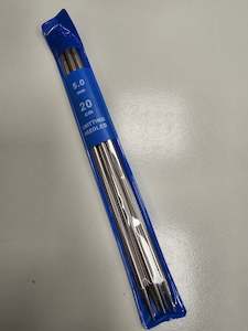 Double Pointed Needles - 5.0mm - 7.9" (20cm) Metal
