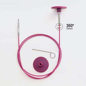Swivel Cable - 80cm - KnitPro Purple
