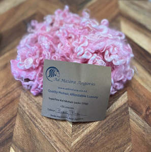 Spinning Accessories: Ad Maiora - Mohair Locks 50gm - Baby Pink