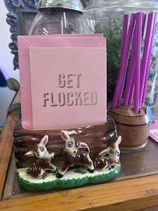 Greeting Cards: Greeting Cards - Get Flocked