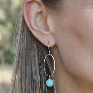 Fabuleux Vous 1: La Pierre Amazonite Earrings