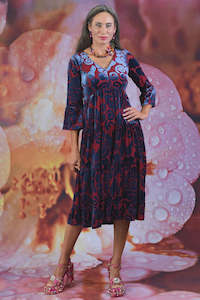 Sale: Magic Dianna Dress - Berry Velvet