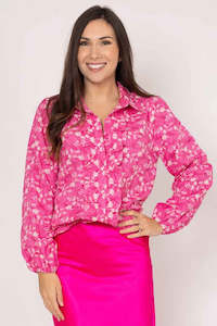 Briar Embroidered Shirt - Pink