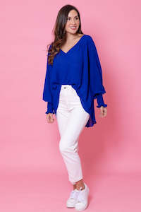 Augustine: Charlotte Blouse - Blue
