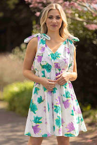 Dahlia Mini Dress Embroidered