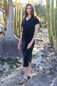 Charlo By Augustine: Imogen Midi Dress - Black