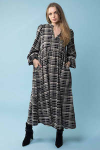 Amaya: Sophie Dress - Black Check