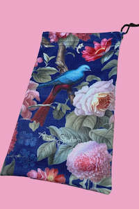 Drawstring Glasses Case - Forest of Birds