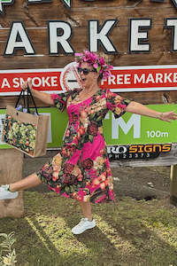 Patty Dress - Cerise Songbird