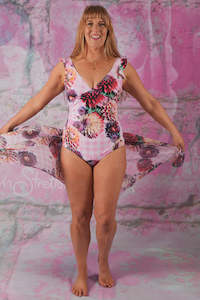 AS - Swim Scarf Wrap- Dahlia Gingham