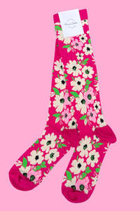 AS - Compression Socks - Cerise Bloom