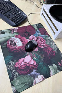 Mini Desk Mat - Olive J'Adore Roses