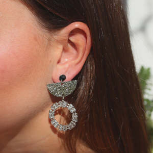 Fabuleux Vous 1: Steel Me Boho Silver Classic Earrings