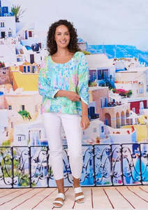 Tops: Rimini Top - Aqua