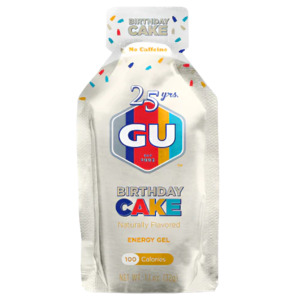 Nutrition: Gu Gel Birthday Cake