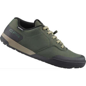 Offroad Shoes: Shimano GF4 Flats shoes Olive Green