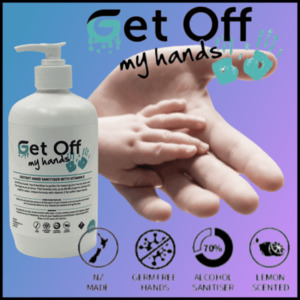 Products: Get Off my hands- sanitiser