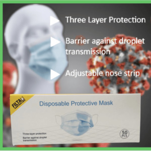 Products: Disposable Protective Face Masks (50 pieces)