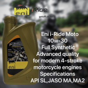 Products: Eni i-Ride Moto 10w-30 lubricant 1 Litre