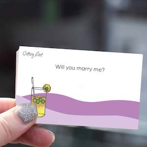 Accessories: The Proposal Card