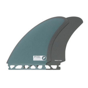 FIBREGLASS TWIN FIN – PYZEL BOBCAT – T.Patterson Surfboards NZ