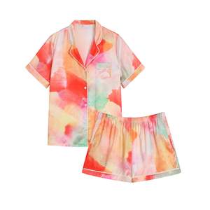 Thea Collection 2022: Thea Satin PJ Set | Watercolour
